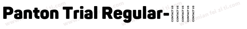 Panton Trial Regular字体转换